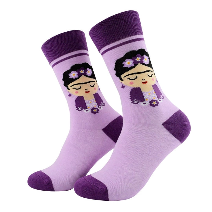 CALCETINES MUJER FRIDA ALGODON ESTAMPADO - 1