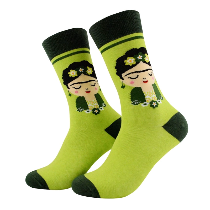 CALCETINES MUJER FRIDA ALGODON ESTAMPADO - 1