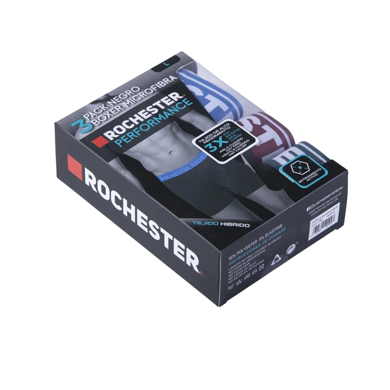 PACK 3 BÓXER MICROFIBRA HOMBRE LADY GENNY - 1