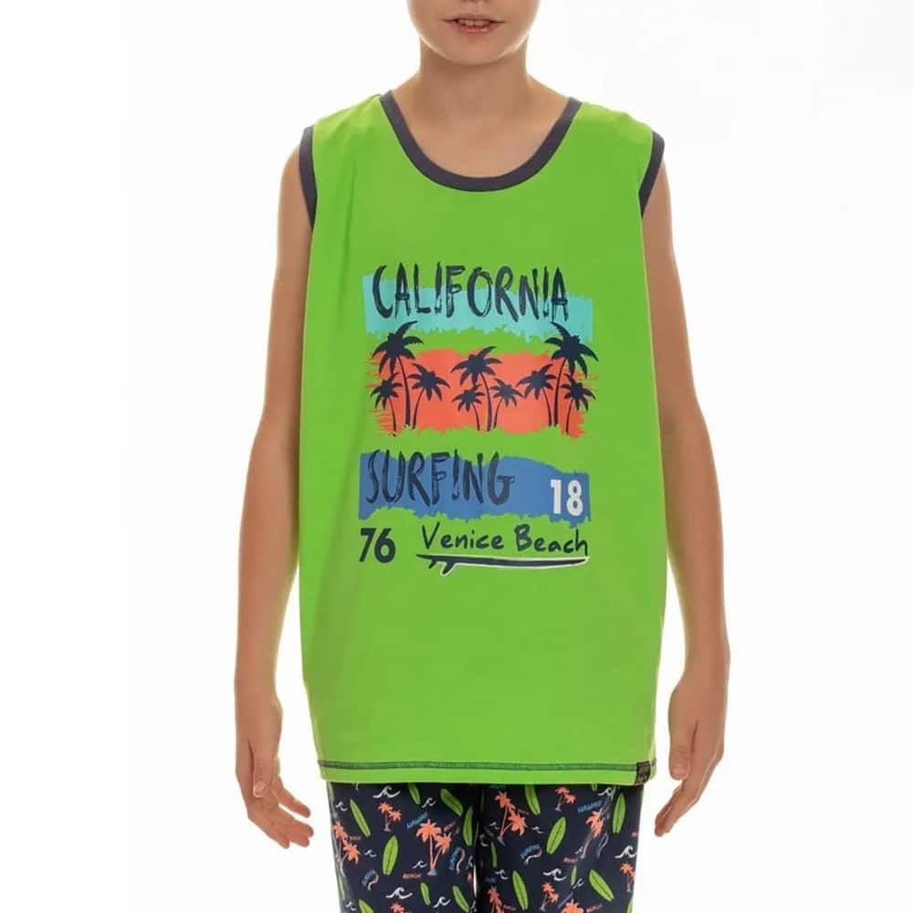 PIJAMA ALGODÓN NIÑO LADY GENNY COTTON ESTAMPADO SIN MANGAS - 1