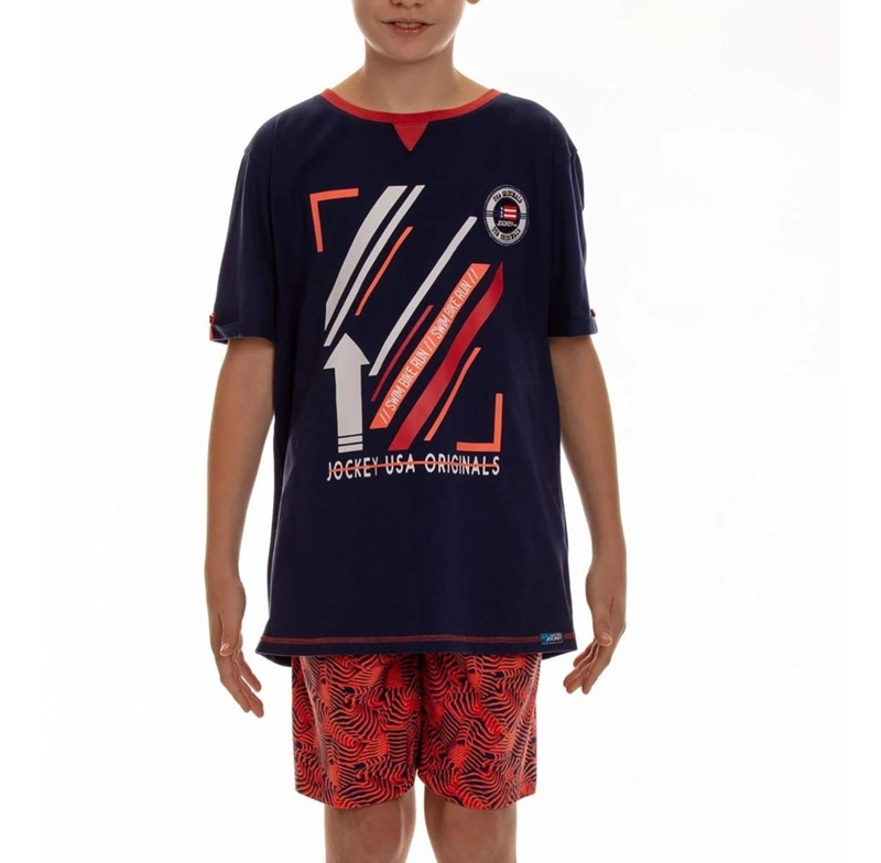 PIJAMA ALGODÓN NIÑO LADY GENNY COTTON ESTAMPADO SHORT - 1