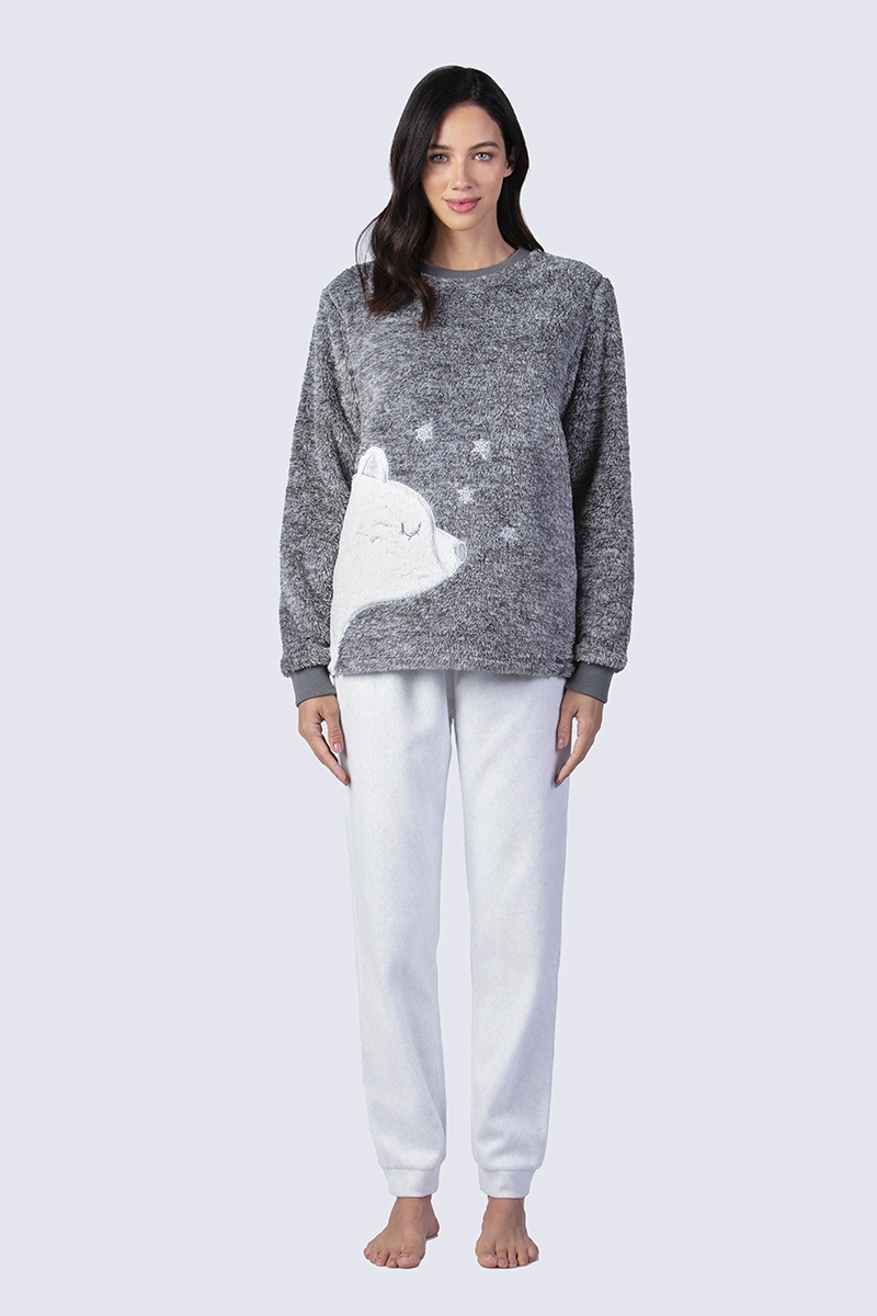 PIJAMA POLAR MUJER LADY GENNY PELUCHE - 1
