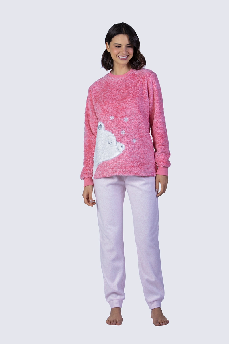 PIJAMA POLAR MUJER LADY GENNY PELUCHE - 1