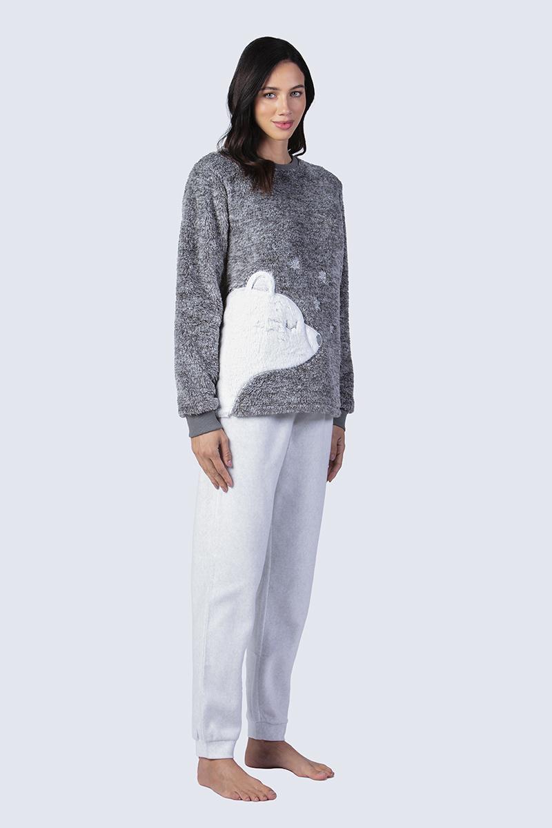 PIJAMA POLAR MUJER LADY GENNY PELUCHE - 2