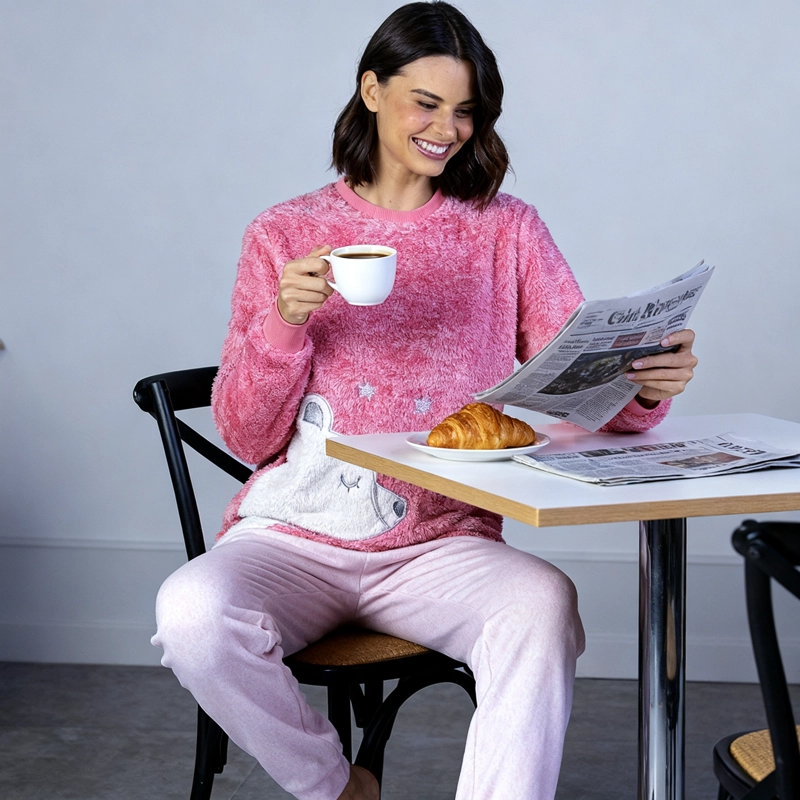 PIJAMA POLAR MUJER LADY GENNY PELUCHE - 5