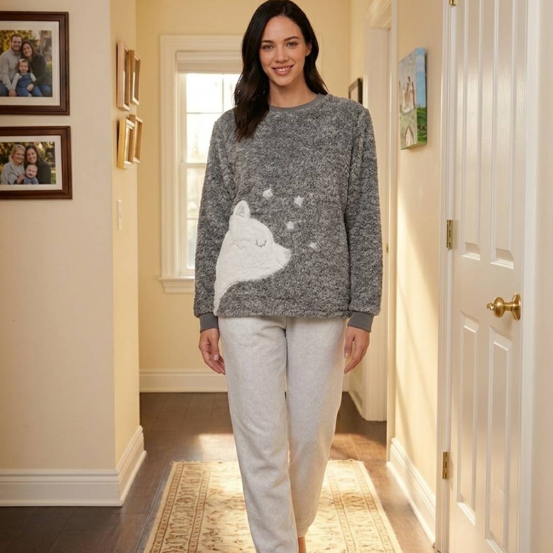 PIJAMA POLAR MUJER LADY GENNY PELUCHE - 7