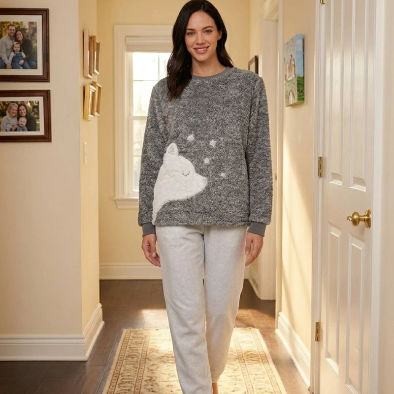 PIJAMA POLAR MUJER LADY GENNY PELUCHE - 7