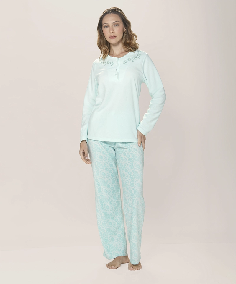 PIJAMA MICROPOLAR ESTAMPADO LADY GENNY | COMODIDAD TOTAL - 2