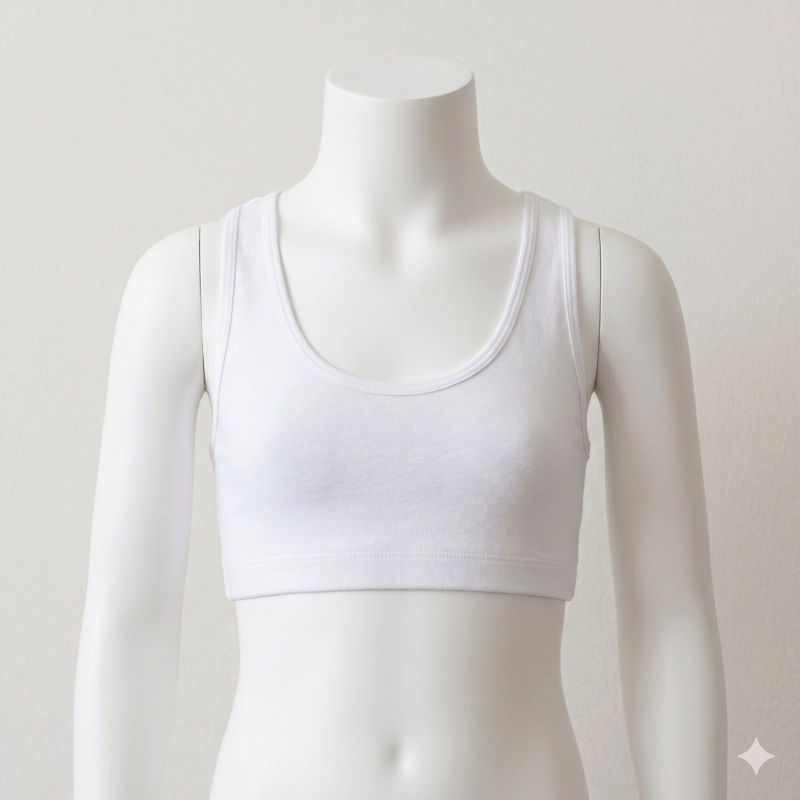 TOP ALGODÓN NIÑA LADY GENNY BLANCO SPANDEX - 4