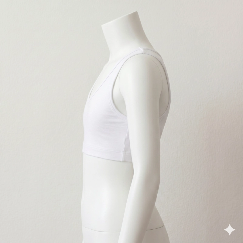 TOP ALGODÓN NIÑA LADY GENNY BLANCO SPANDEX - 5