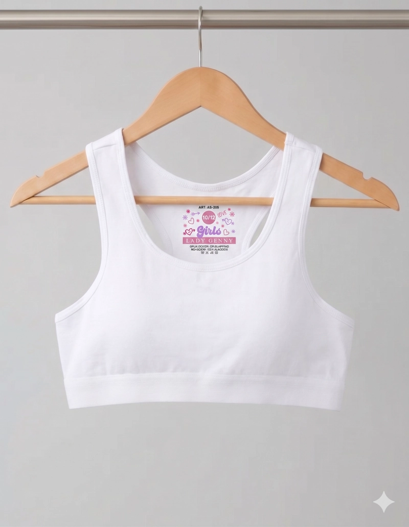 TOP ALGODÓN NIÑA LADY GENNY BLANCO SPANDEX - 9