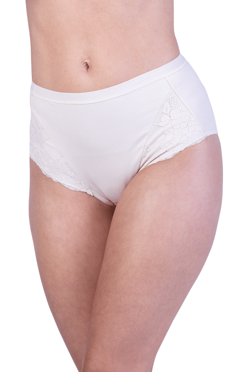 CALZÓN ALGODÓN MUJER LADY GENNY CUADRO COTTON ENCAJES LATERALES - 1