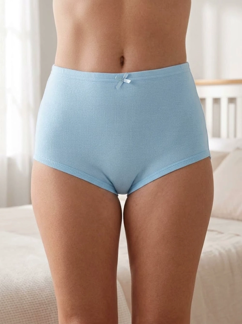 CALZON CUADRO RIB ALTO ALGODON ACANALADO MUJER LADY GENNY - 6