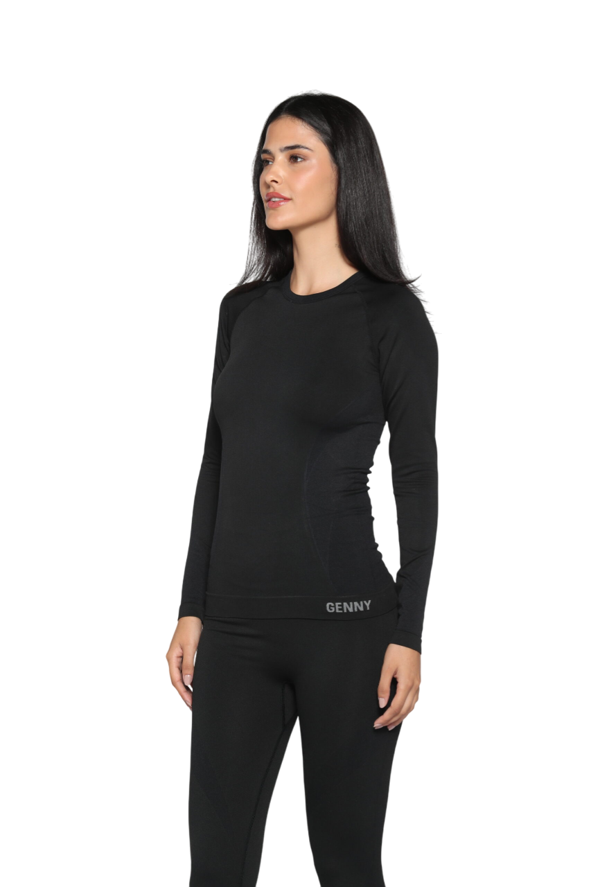 CAMISETA PRIMERA CAPA MUJER COMPRESIÓN COBRE - 3