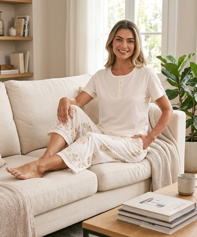 PIJAMA VERANO MUJER FLORAL | FRESCURA Y TERNURA - 6