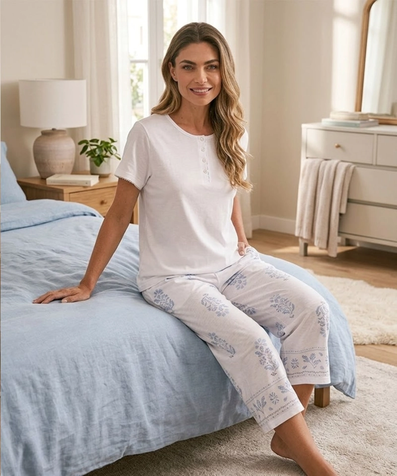PIJAMA VERANO MUJER FLORAL | FRESCURA Y TERNURA - 6