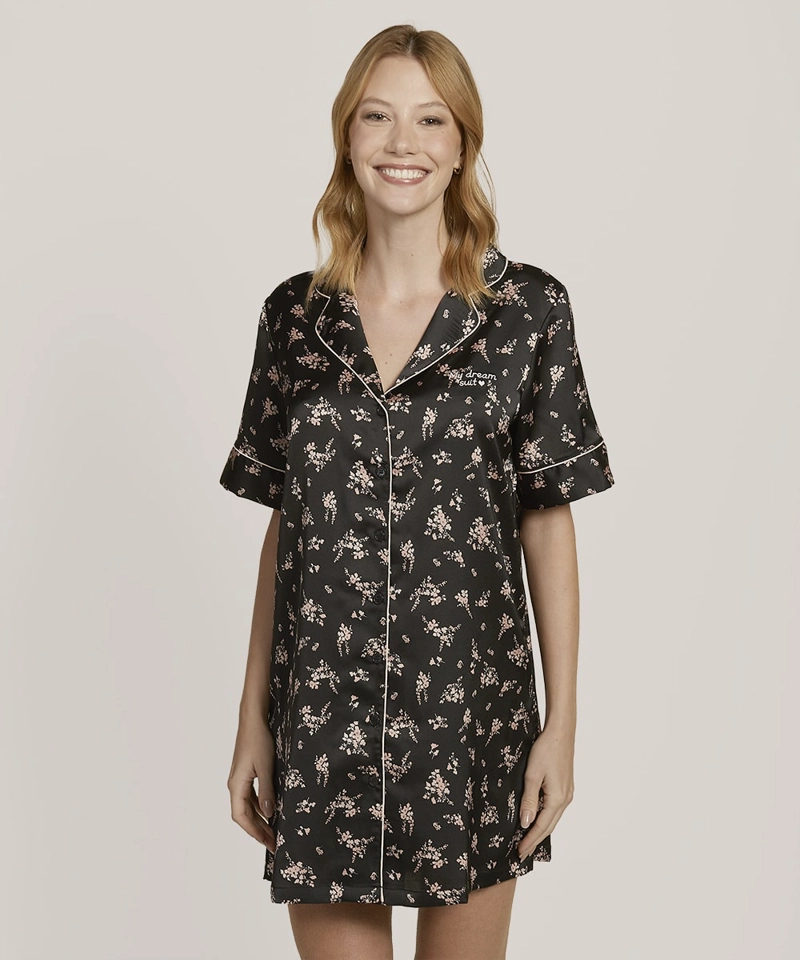CAMISOLA SATIN MUJER CON DISEÑOS | SOFISTICACION NOCTURNA - 3