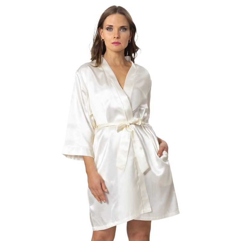 BATA SATIN LISO KIMONO | ELEGANCIA RELAJADA - 2