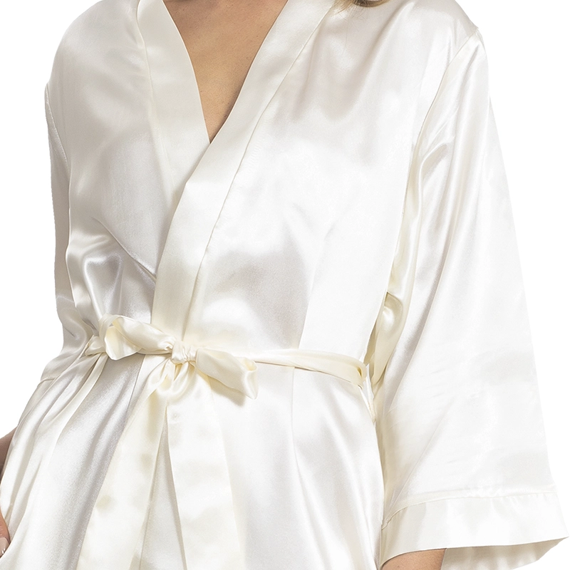 BATA SATIN LISO KIMONO | ELEGANCIA RELAJADA - 3