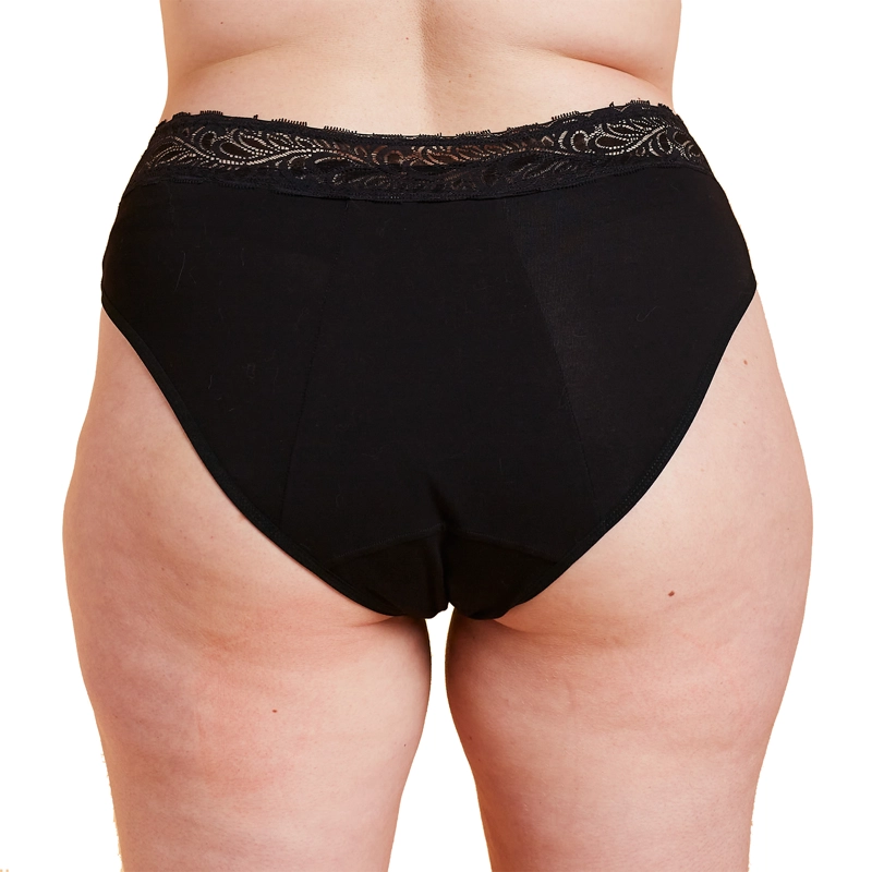CALZON MENSTRUAL TIRO ALTO ENCAJE FLUJO INTENSO | SEGURIDAD Y ESTILO - 2