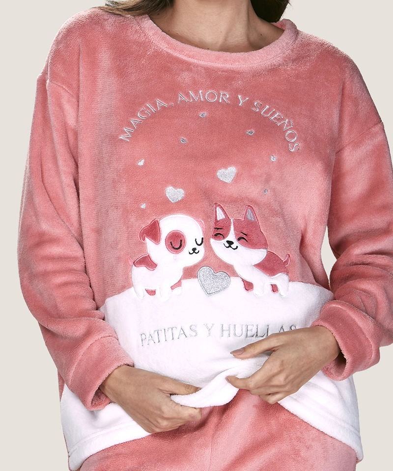 PIJAMA POLAR MUJER | ABRIGO Y DULZURA - LADY GENNY - 4