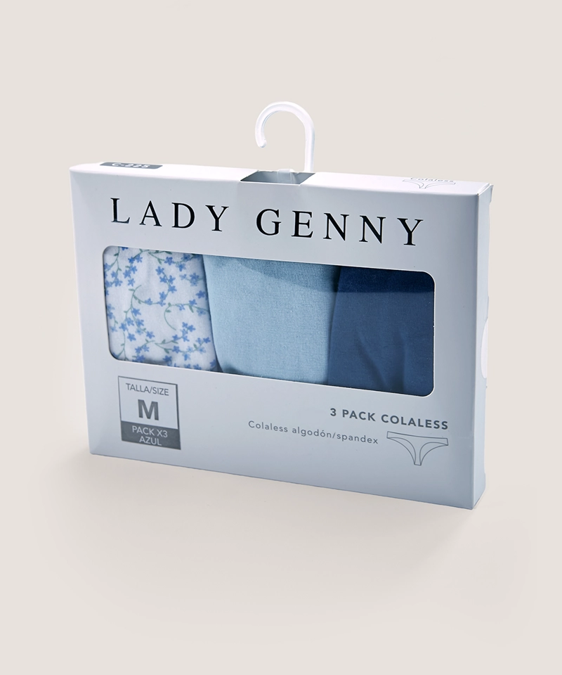 TRIPACK COLALESS COTTON SPANDEX | COMODIDAD DIARIA - 1