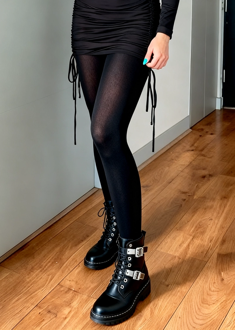 PANTY POLAR NEGRA CON PIE | MAXIMA CALIDEZ Y COMODIDAD - 1