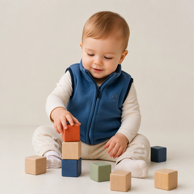 CHAQUETA EXTRA SUAVE POLAR POLIE STER BEBE  PUMUCKI - 2