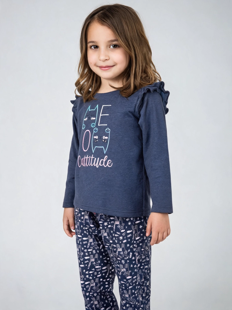 PIJAMA NIÑA MANGA LARGA ALGODON LADY GENNY - 3