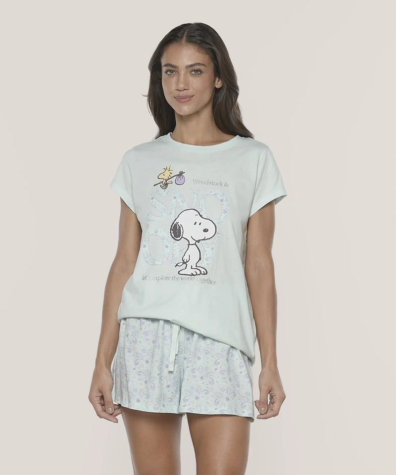 PIJAMA COTTON SNOOPY COTTON | SUAVIDAD Y CONFORT - 1