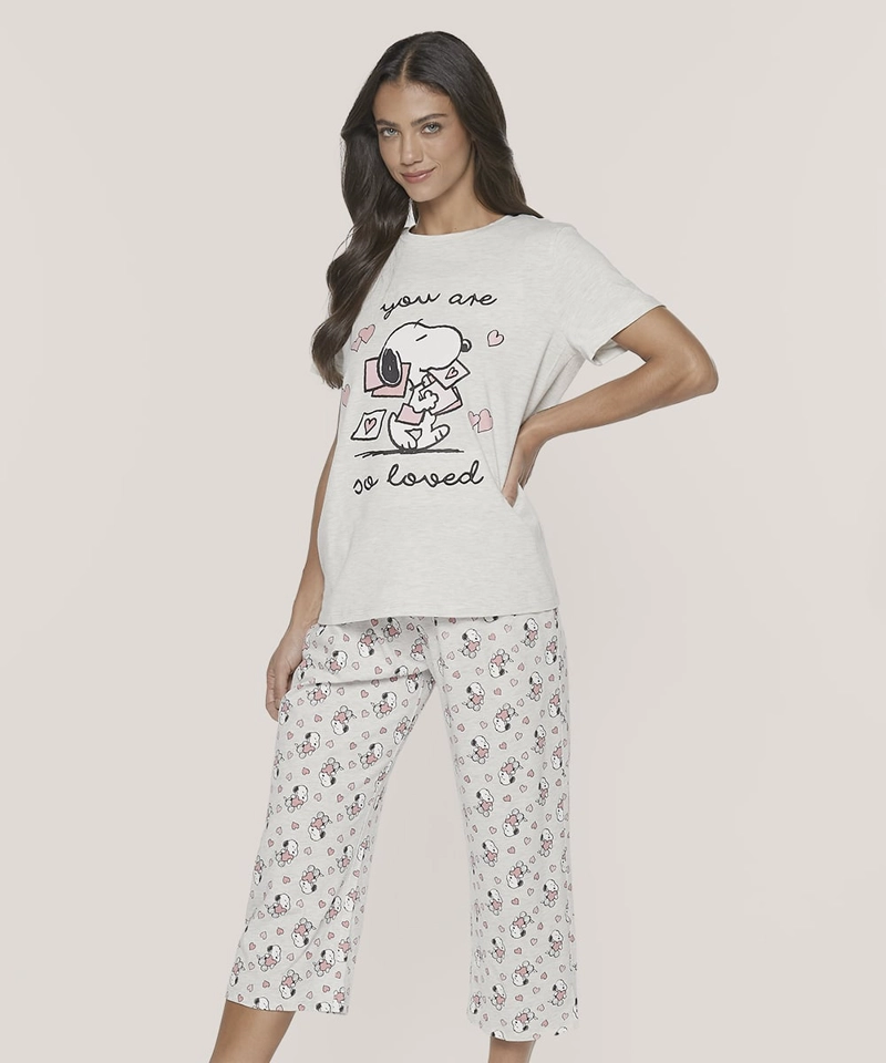 PIJAMA COTTON SNOOPY | COMODIDAD Y ESTILO VERANIEGO - 1