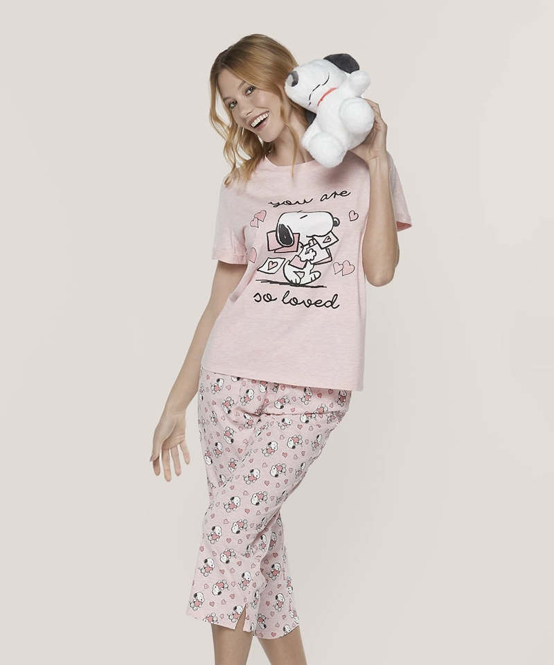 PIJAMA COTTON SNOOPY | COMODIDAD Y ESTILO VERANIEGO - 1