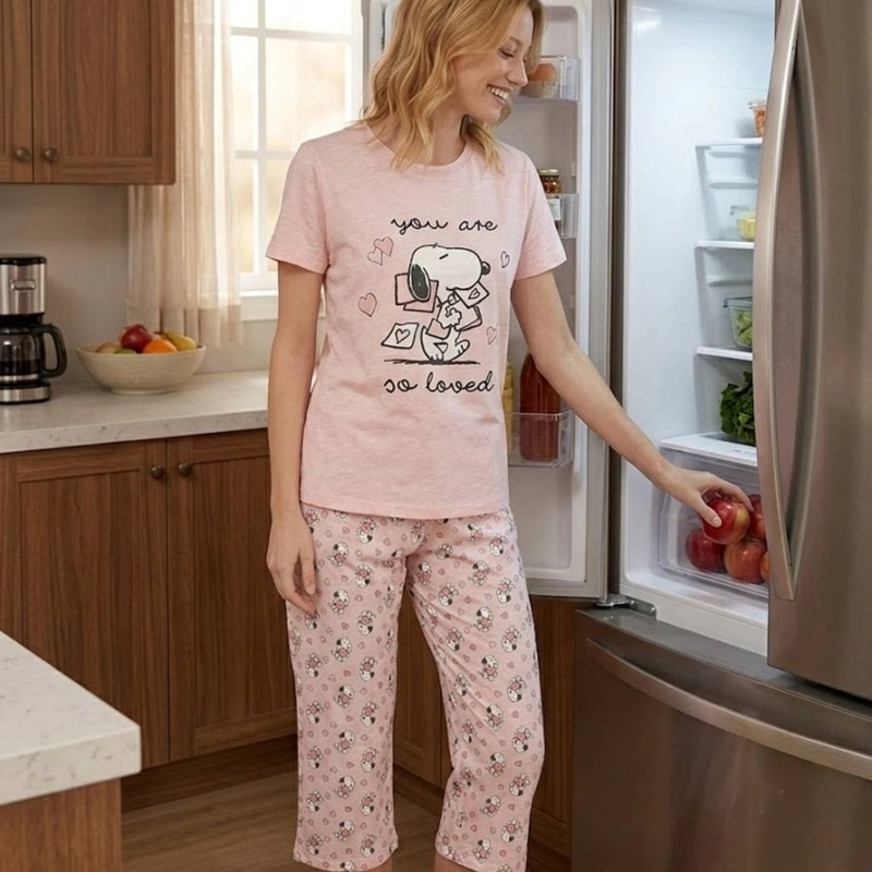PIJAMA COTTON SNOOPY | COMODIDAD Y ESTILO VERANIEGO - 8