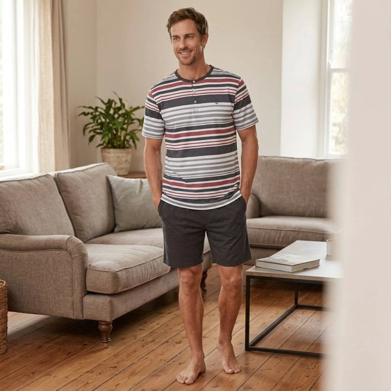 PIJAMA COTTON RAYAS HOMBRE | FRESCURA Y CONFORT - 8