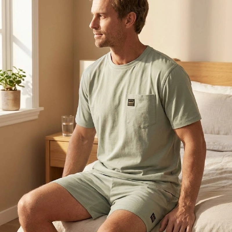 PIJAMA COTTON UNICOLOR HOMBRE | CONFORT Y LIBERTAD - 4