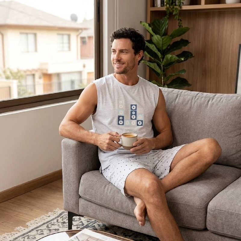 PIJAMA COTTON HOMBRE | CONFORT Y FRESCURA - 9