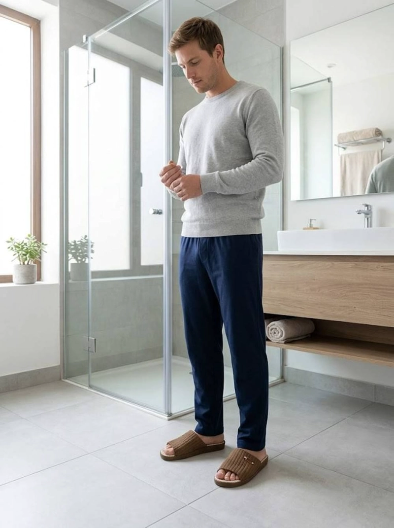 PANTUFLAS HOMBRE ABIERTAS | COMODIDAD PERFECTA EN CASA - 5