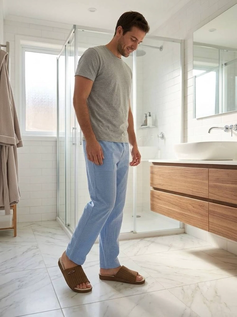 PANTUFLAS HOMBRE ABIERTAS | COMODIDAD PERFECTA EN CASA - 6