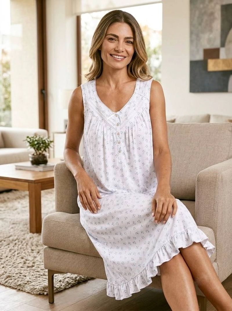 CAMISA DE DORMIR ESTAMPADA | FRESCURA Y CONFORT NATURAL - 5