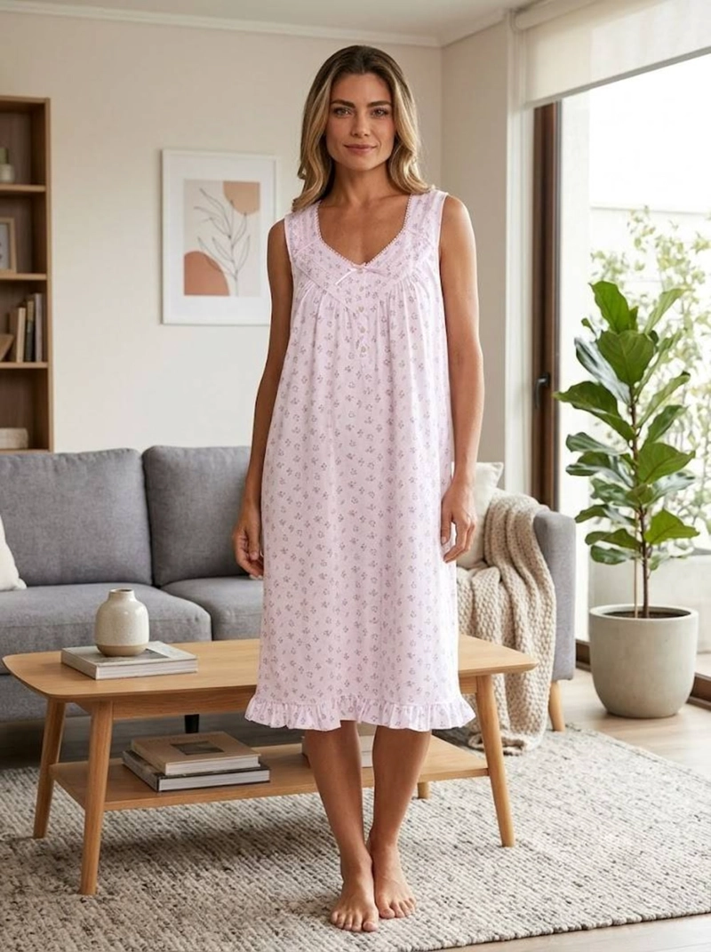 CAMISA DE DORMIR ESTAMPADA | FRESCURA Y CONFORT NATURAL - 6