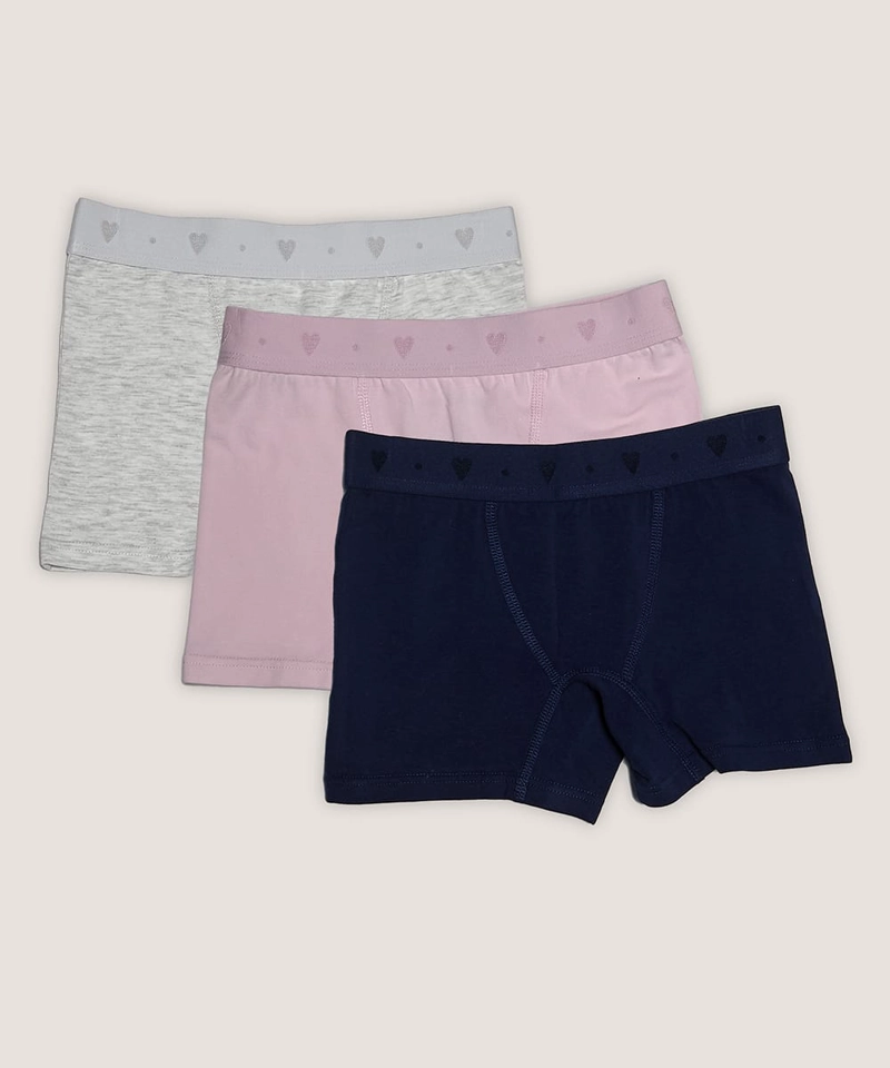 TRIPACK BOXER NIÑA COTTON SPANDEX | COMODIDAD - 1