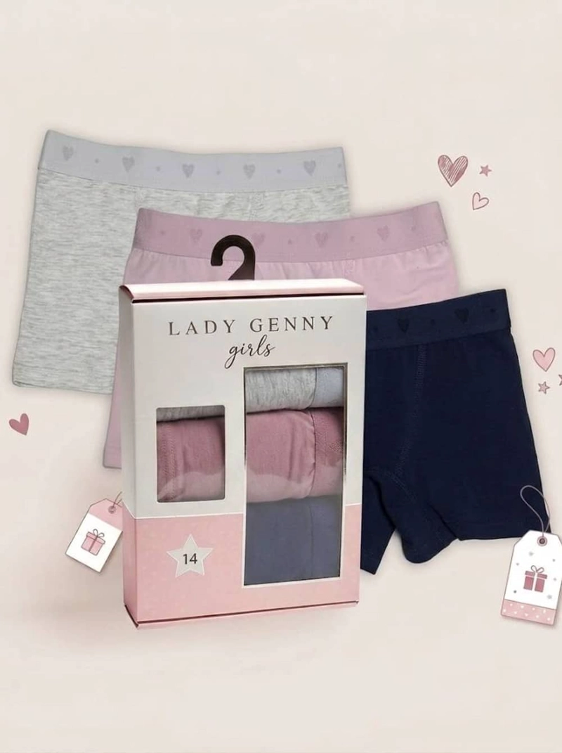TRIPACK BOXER NIÑA COTTON SPANDEX | COMODIDAD - 2