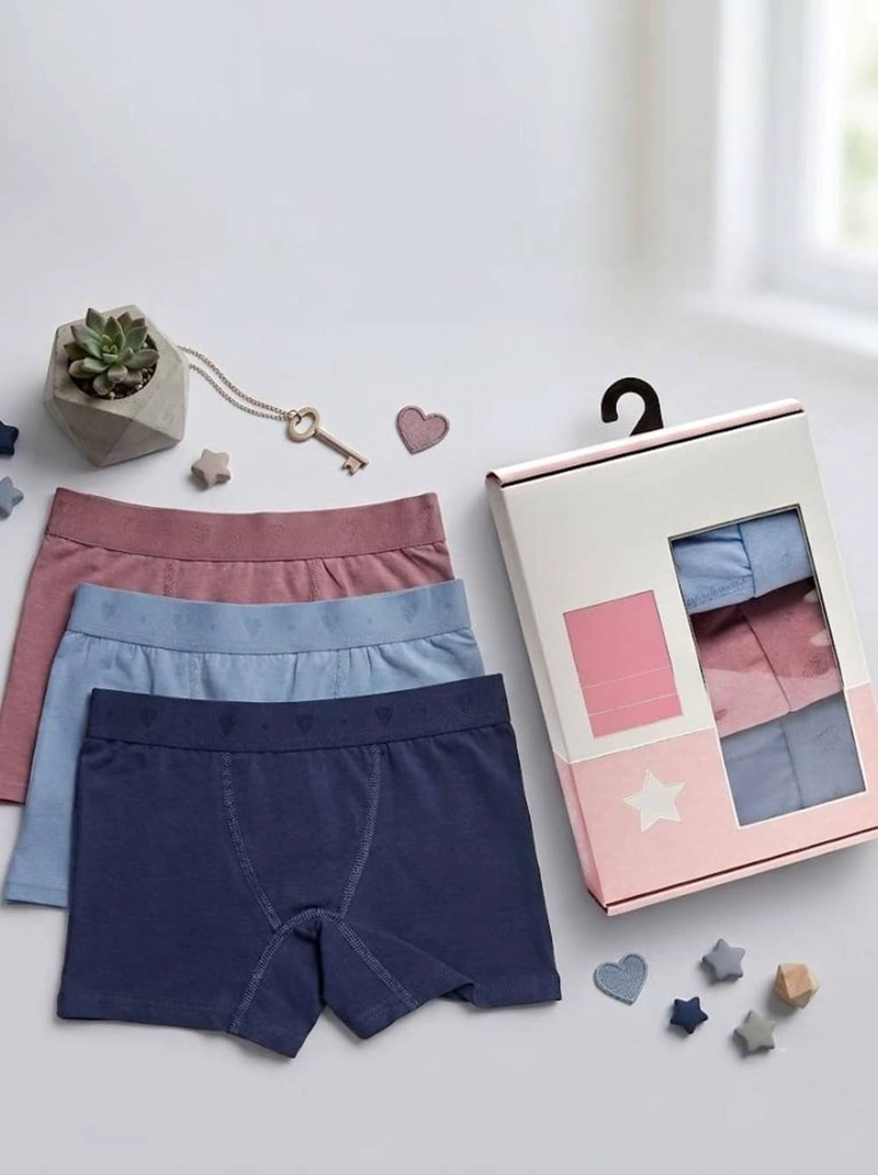 TRIPACK BOXER NIÑA COTTON SPANDEX ALGODON LADY GENNY - 4