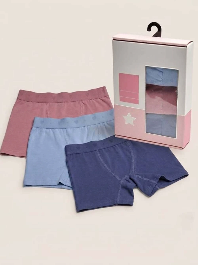 TRIPACK BOXER NIÑA COTTON SPANDEX ALGODON LADY GENNY - 5