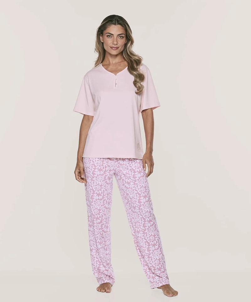 PIJAMA ALGODON MUJER LADY GENNY | COMODIDAD VERANIEGA - 2