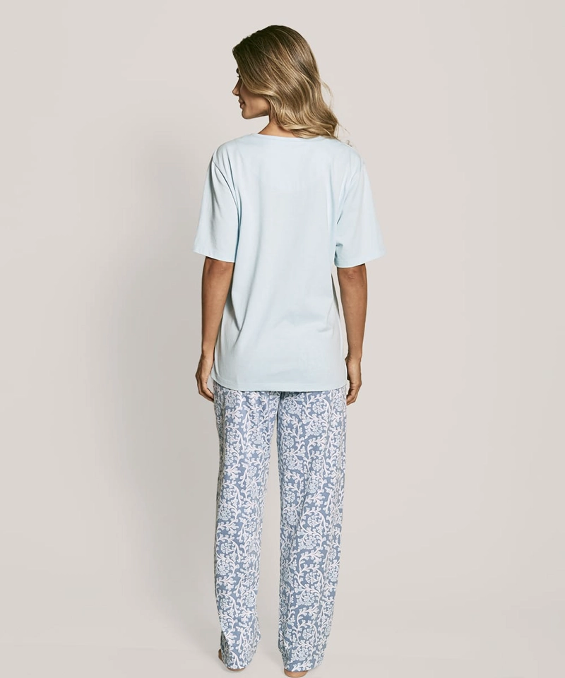 PIJAMA ALGODON MUJER LADY GENNY | COMODIDAD VERANIEGA - 3