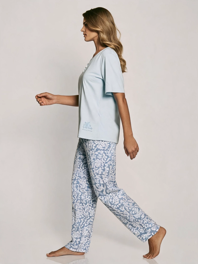 PIJAMA ALGODON MUJER LADY GENNY | COMODIDAD VERANIEGA - 7