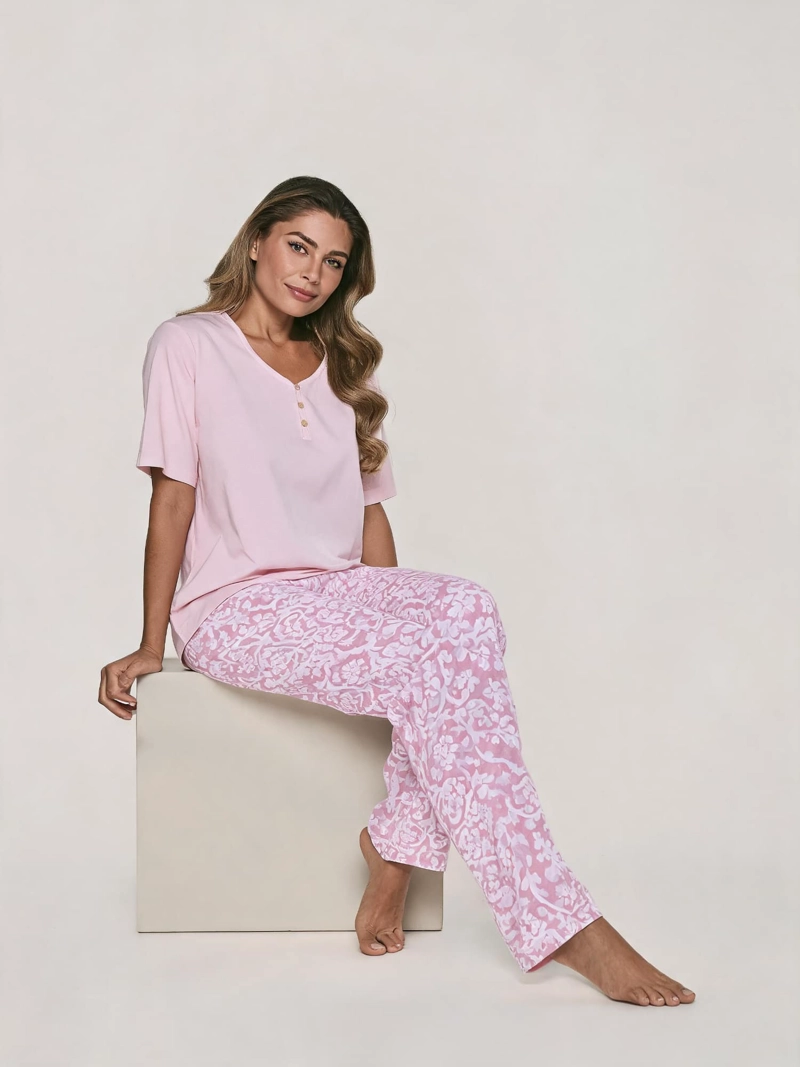 PIJAMA ALGODON MUJER LADY GENNY | COMODIDAD VERANIEGA - 7