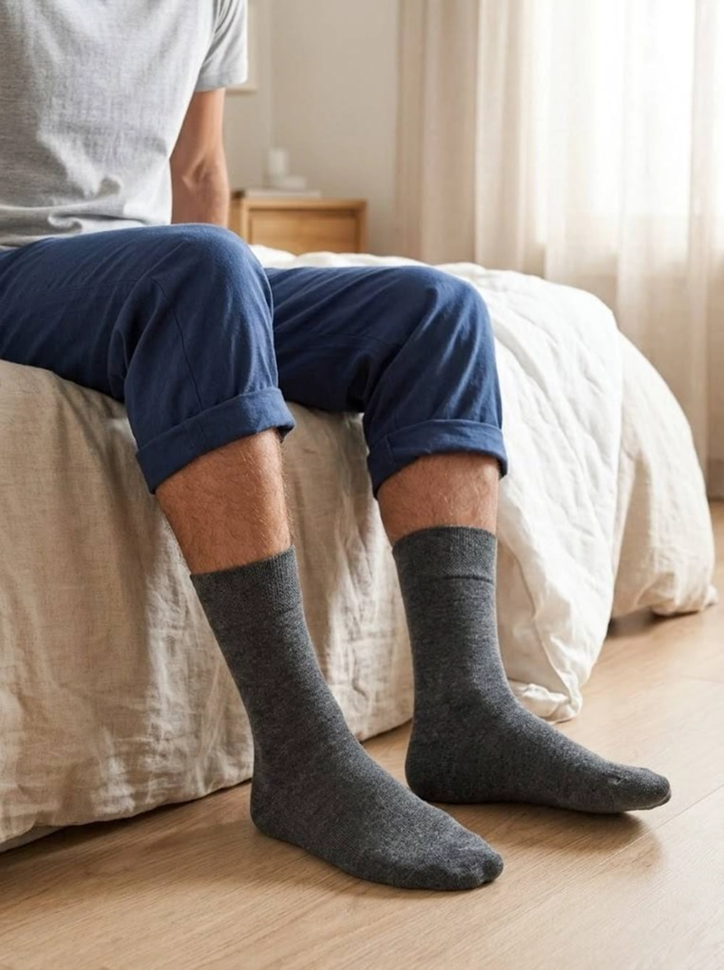 CALCETIN ALGODON LARGO AMERICANO | CONFORT DIARIO MASCULINO - 6