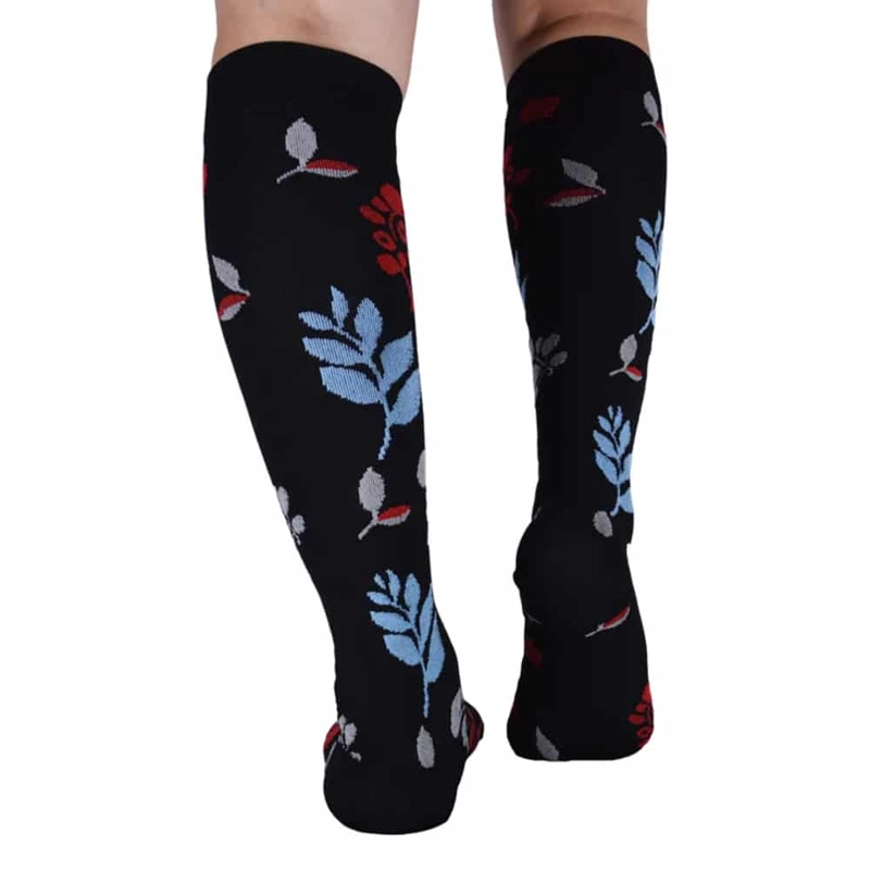 BUCANERAS LARGAS NYLON FLOREADA COMPRESION LEVE TORNASOL - 2
